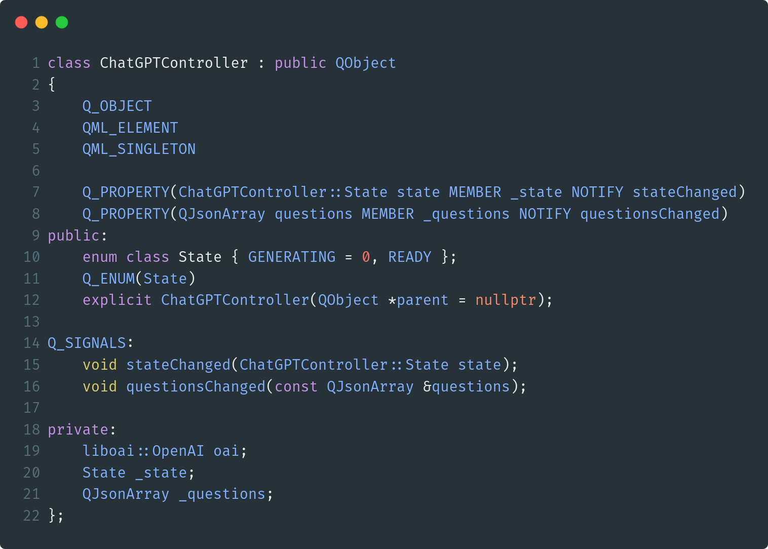 Integrating ChatGPT in Qt Applications